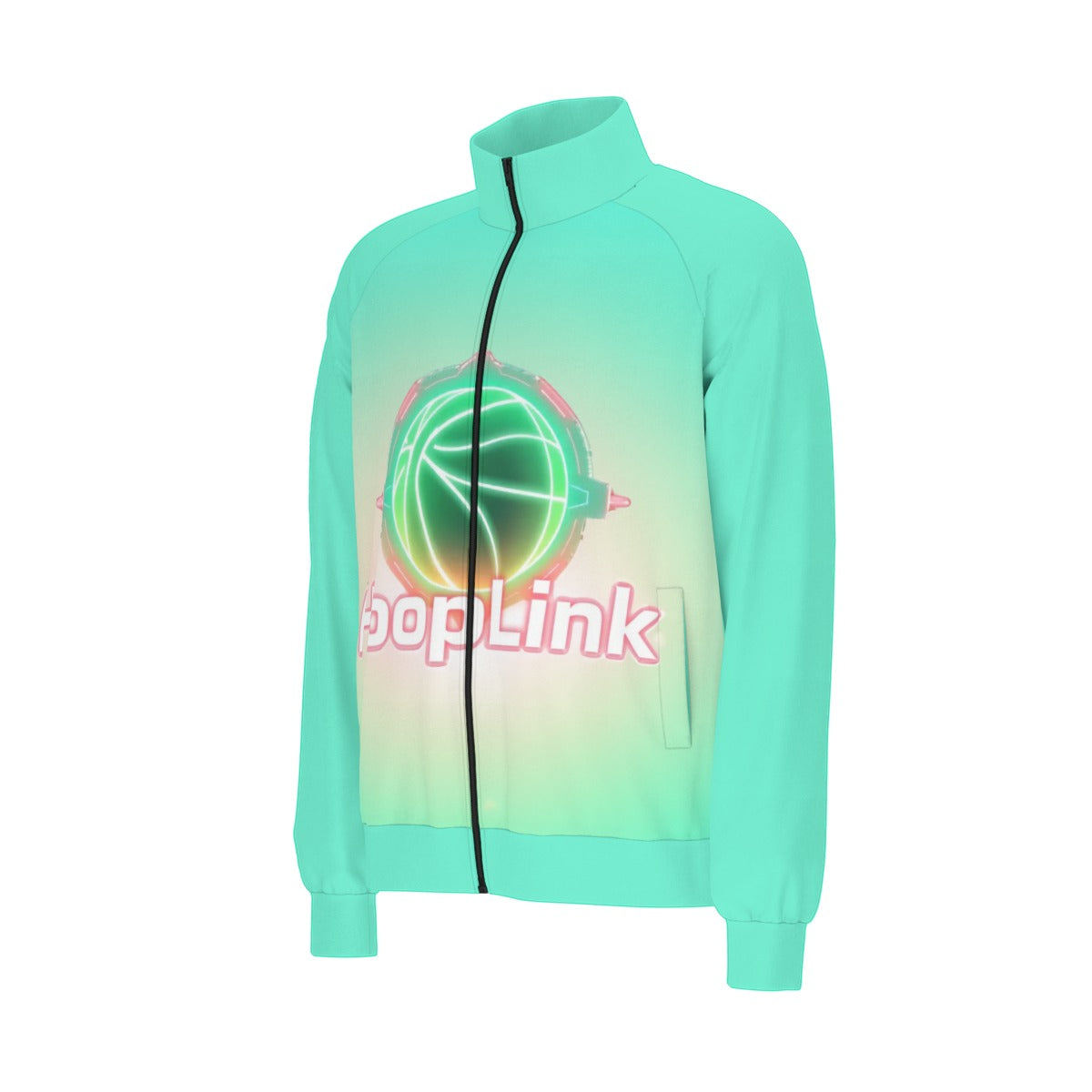 HoopLink Orbit Raglan-Sleeve Stand Collar Jacket