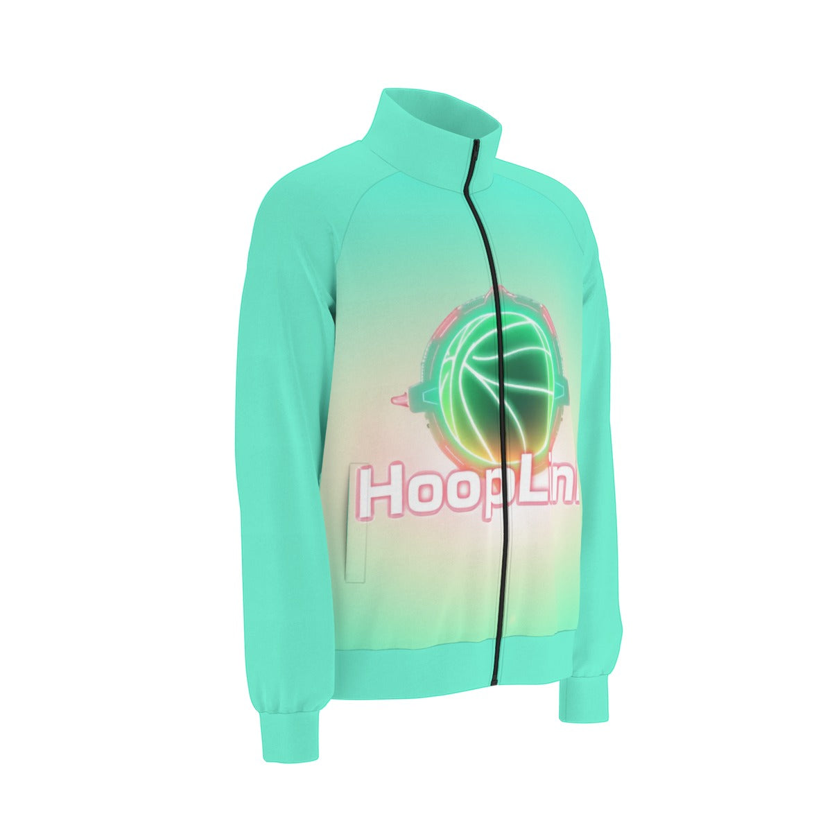 HoopLink Orbit Raglan-Sleeve Stand Collar Jacket