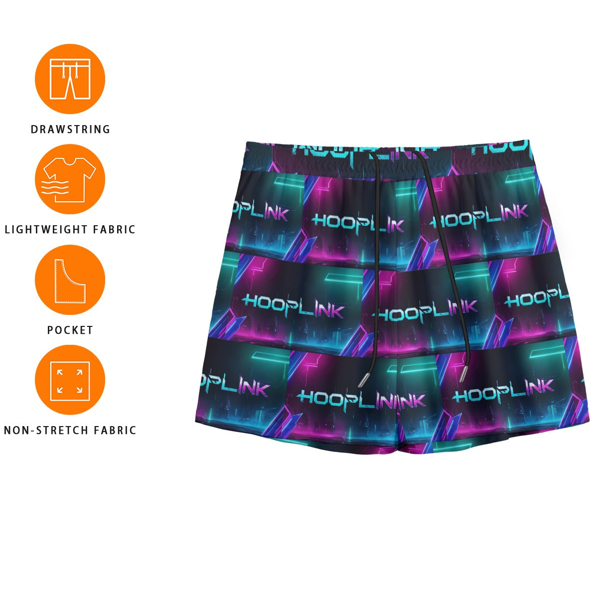 HoopLink Digi City All-Over Print Men's Mesh Shorts