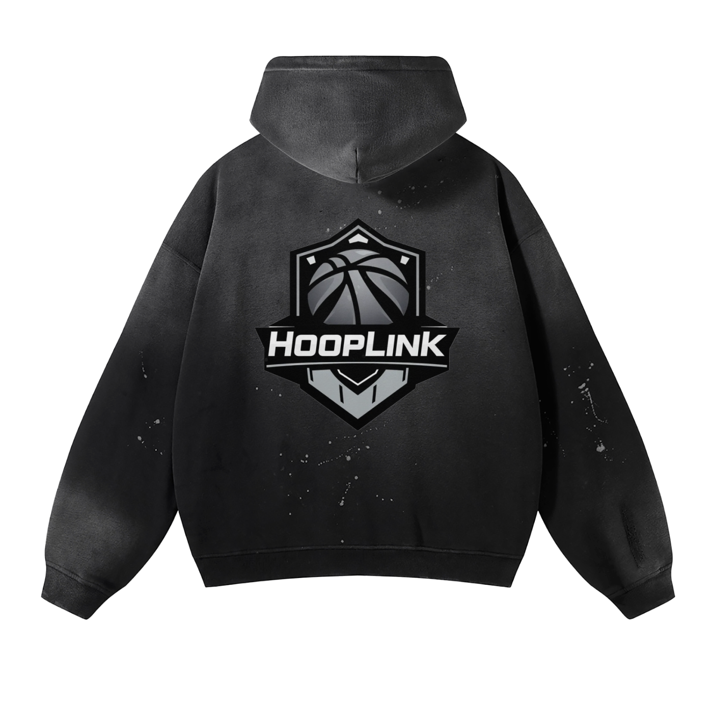 Verified Hoopers Vintage Wash Frayed Fleece Hoodie