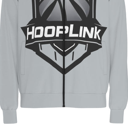 HoopLink Badge Raglan-Sleeve Stand Collar Jacket