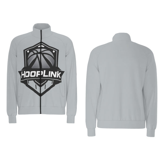 HoopLink Badge Raglan-Sleeve Stand Collar Jacket