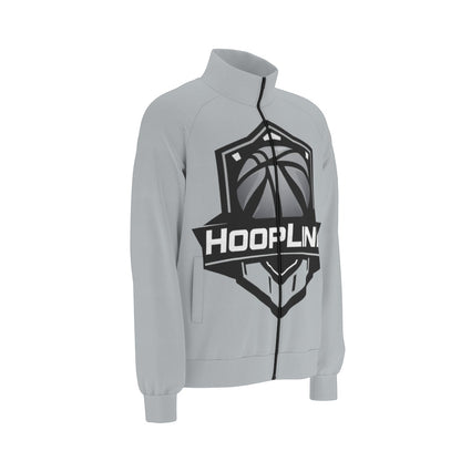 HoopLink Badge Raglan-Sleeve Stand Collar Jacket